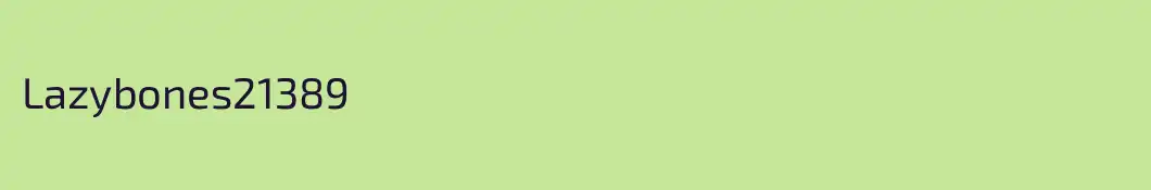 Lazybones21389