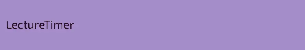 LectureTimer