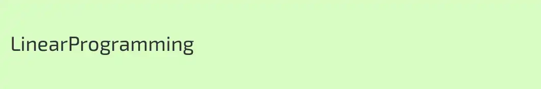 LinearProgramming