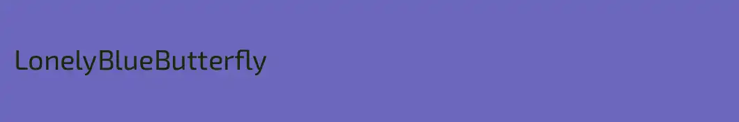 LonelyBlueButterfly