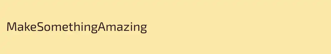 MakeSomethingAmazing