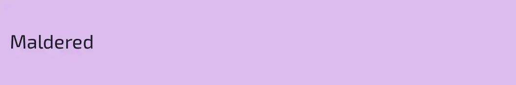 Maldered