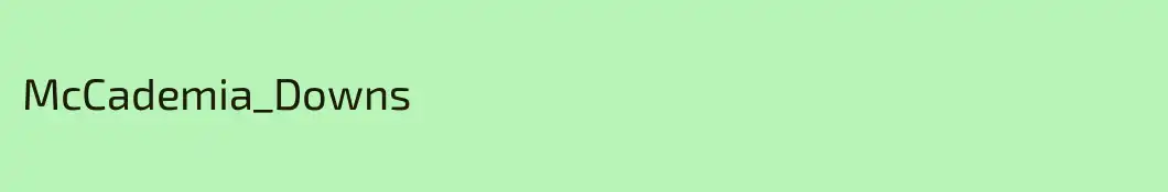 McCademia_Downs