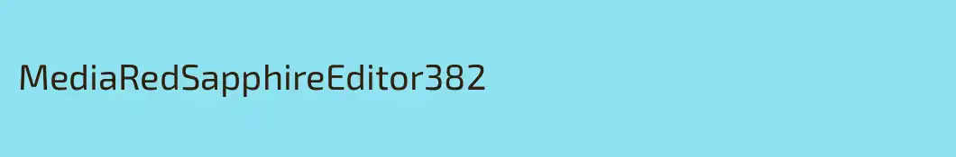 MediaRedSapphireEditor382