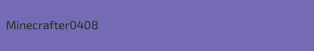 Minecrafter0408
