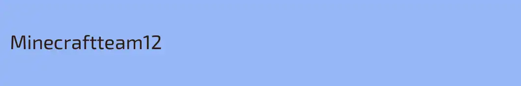 Minecraftteam12