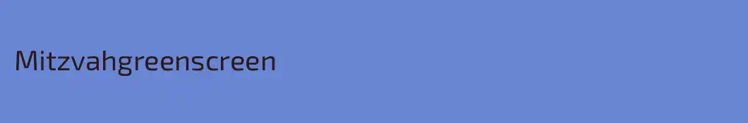 Mitzvahgreenscreen