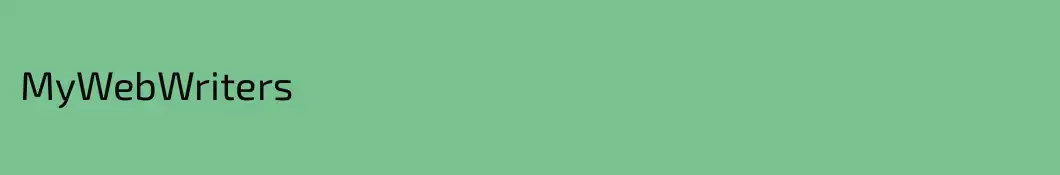 MyWebWriters