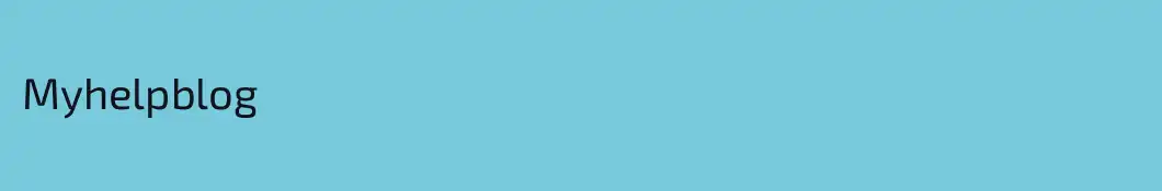 Myhelpblog