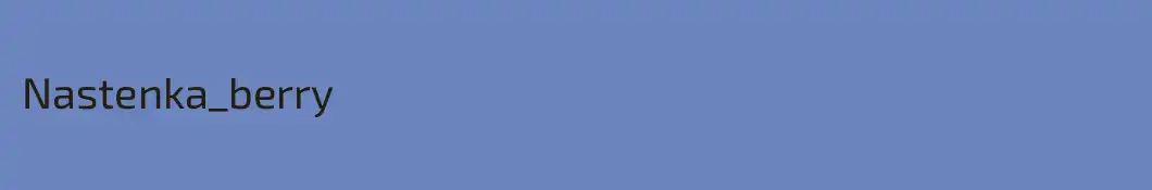 Nastenka_berry