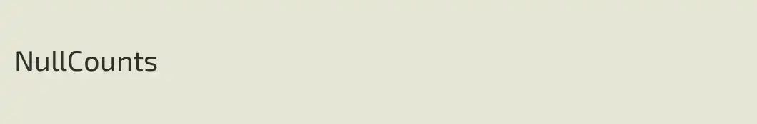 NullCounts