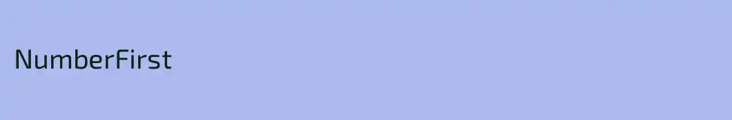NumberFirst