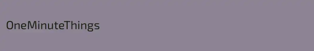 OneMinuteThings