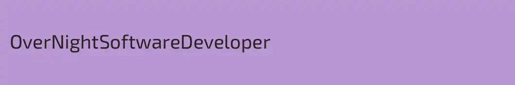 OverNightSoftwareDeveloper