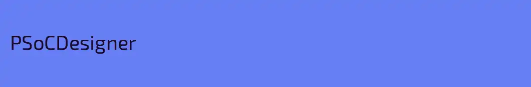 PSoCDesigner