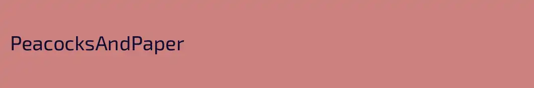 PeacocksAndPaper