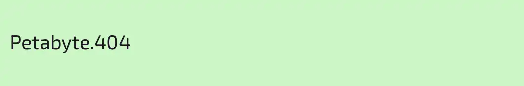 Petabyte.404