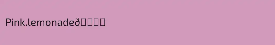 Pink.lemonade🌈✨