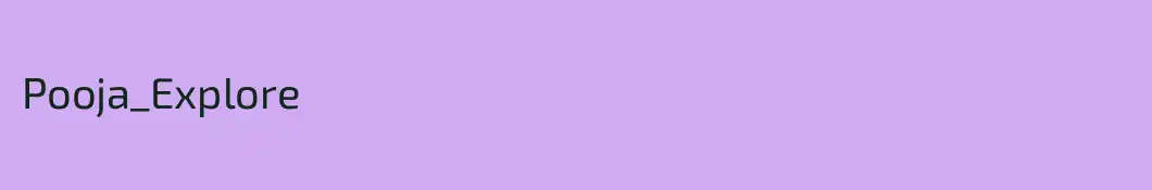 Pooja_Explore