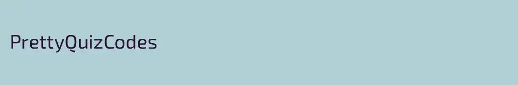 PrettyQuizCodes