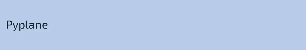 Pyplane