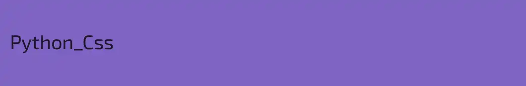 Python_Css