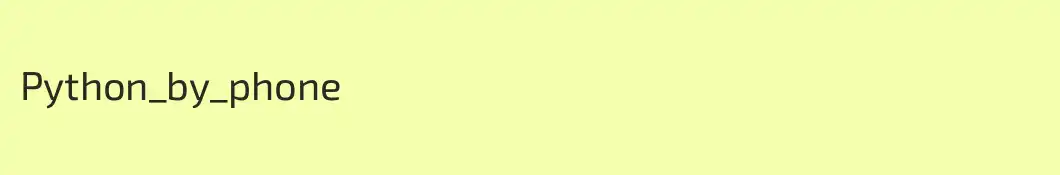 Python_by_phone