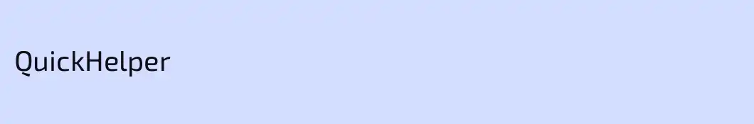 QuickHelper