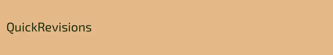 QuickRevisions