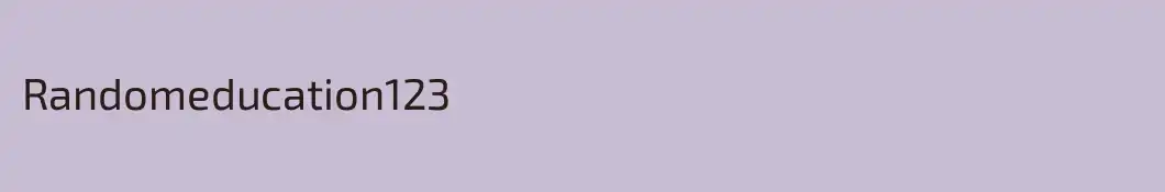 Randomeducation123