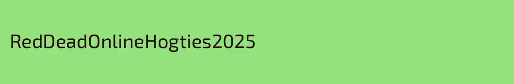 RedDeadOnlineHogties2025