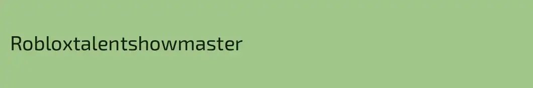 Robloxtalentshowmaster