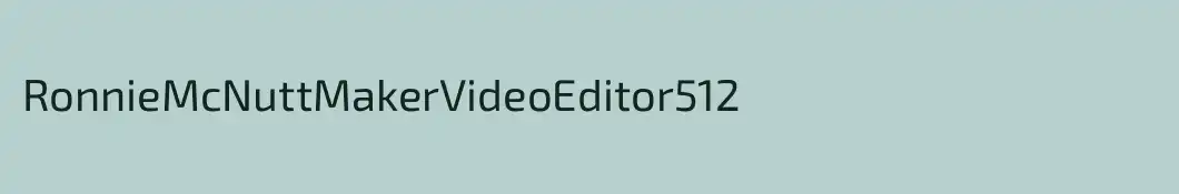 RonnieMcNuttMakerVideoEditor512