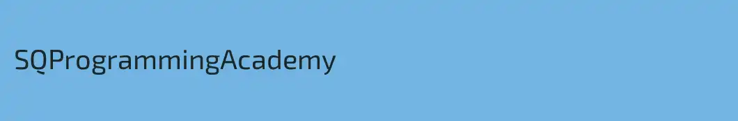 SQProgrammingAcademy