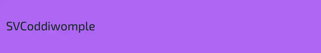 SVCoddiwomple