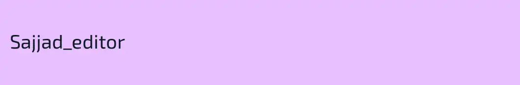 Sajjad_editor