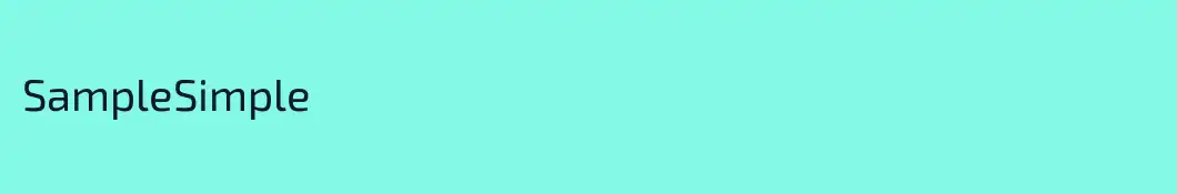 SampleSimple
