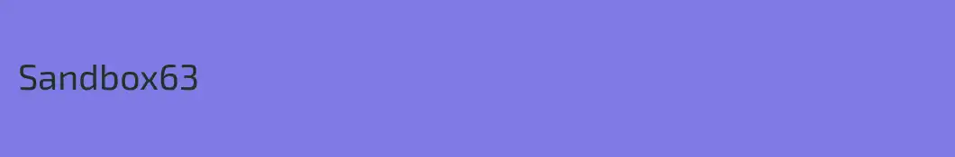 Sandbox63