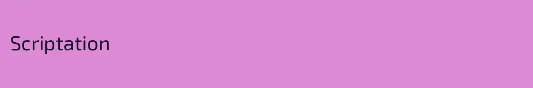 Scriptation