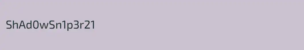 ShAd0wSn1p3r21