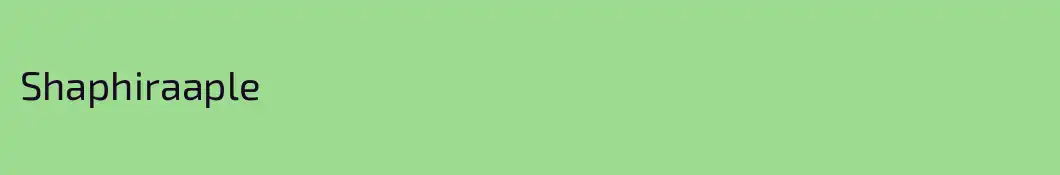 Shaphiraaple