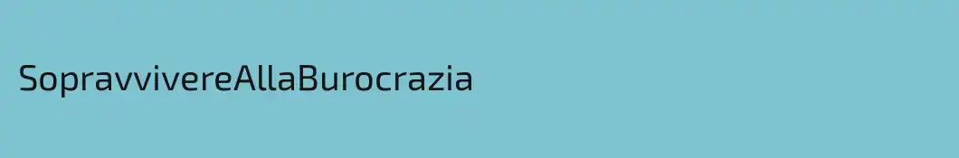 SopravvivereAllaBurocrazia