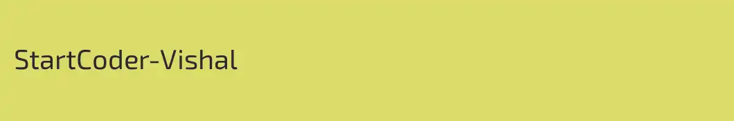 StartCoder-Vishal