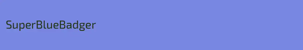 SuperBlueBadger