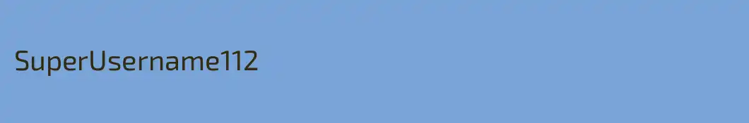 SuperUsername112