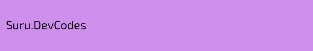 Suru.DevCodes