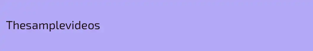 Thesamplevideos