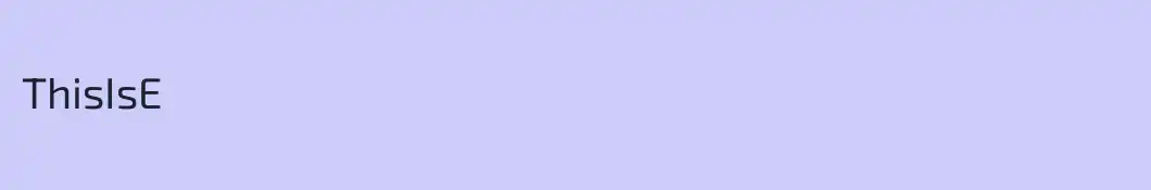 ThisIsE