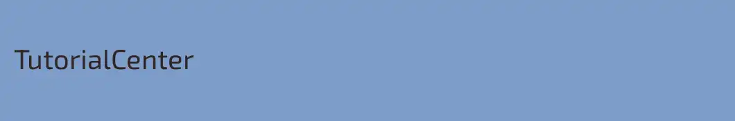 TutorialCenter