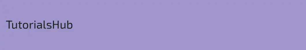 TutorialsHub